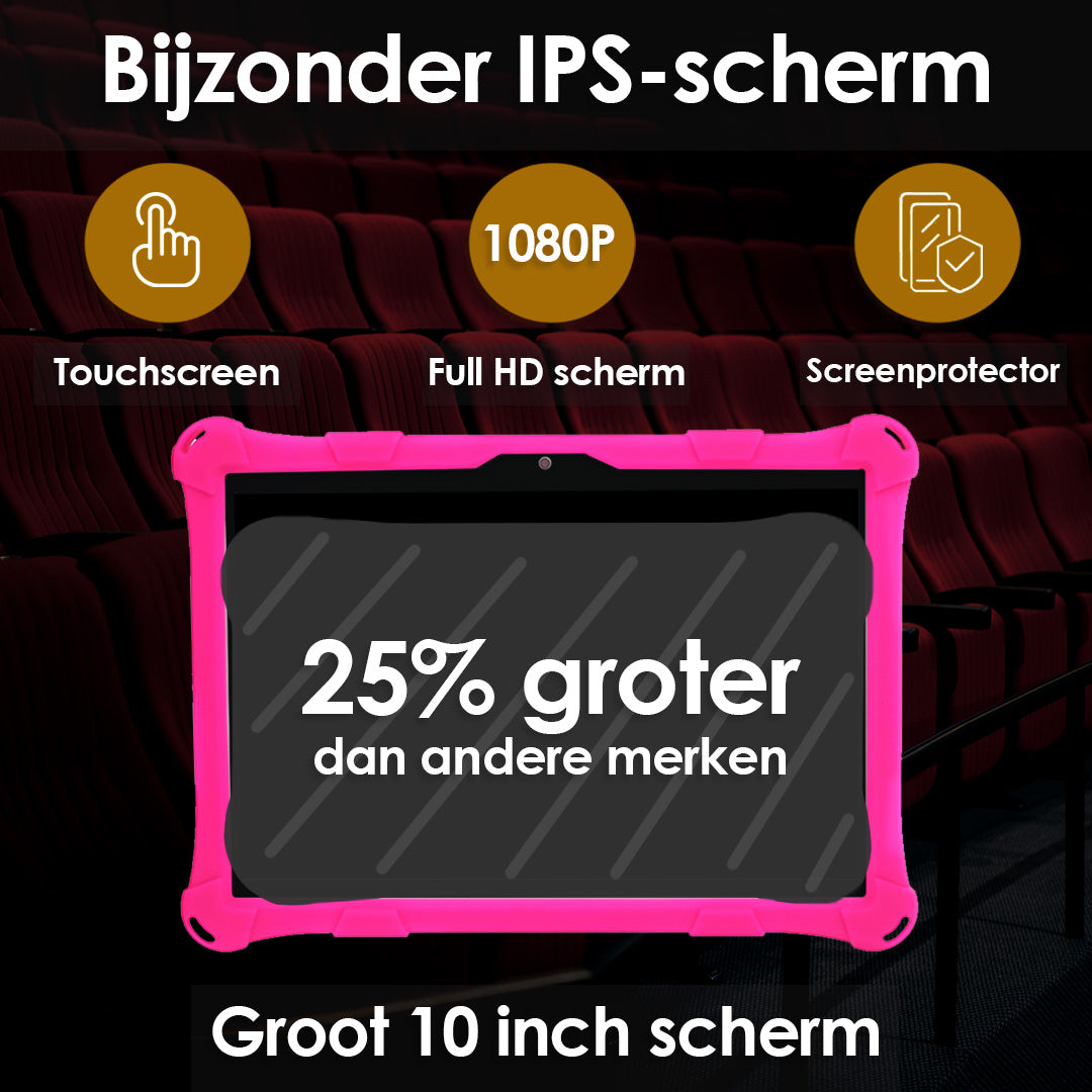 AngelTech Kinderpakket XL - Kindertablet + Kinderkoptelefoon