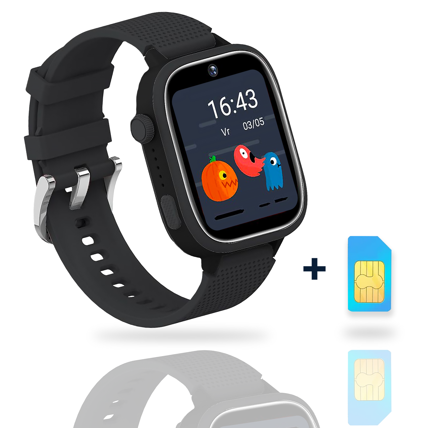 AngelTech Kinder SmartWatch Ultra Zwart