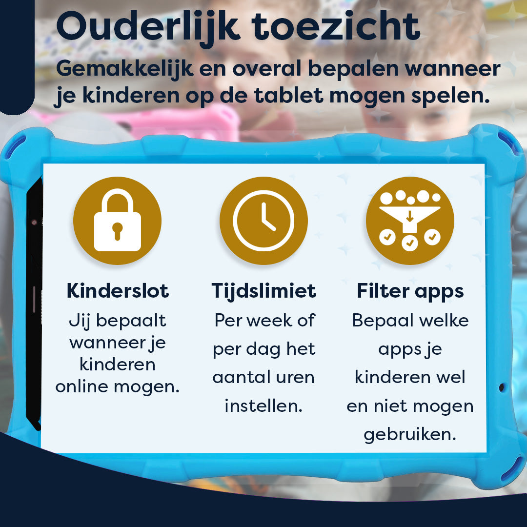 AngelTech Kinderpakket PRO MAX - Kindertablet + Kinderkoptelefoon