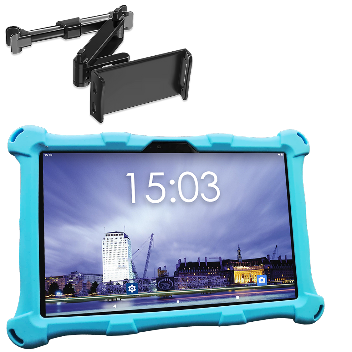 AngelTech OnderwegPakket XL - Kindertablet + Tablethouder