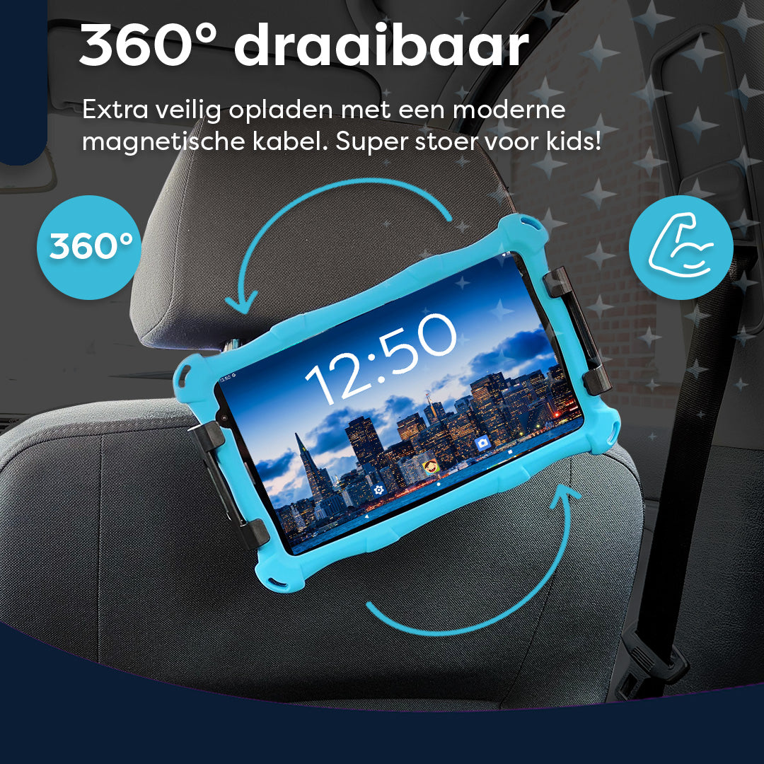AngelTech OnderwegPakket XL PRO II - Kindertablet + Tablethouder