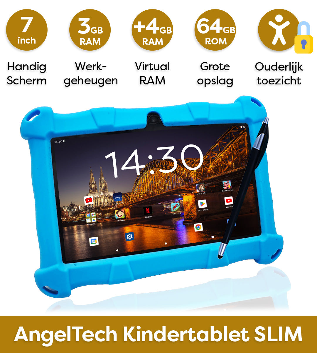 AngelTech Kindertablet SLIM