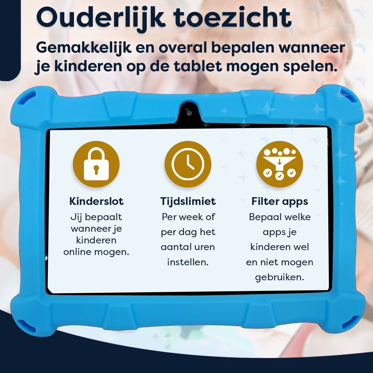 AngelTech Kinderpakket SLIM - Kindertablet + Kinderkoptelefoon