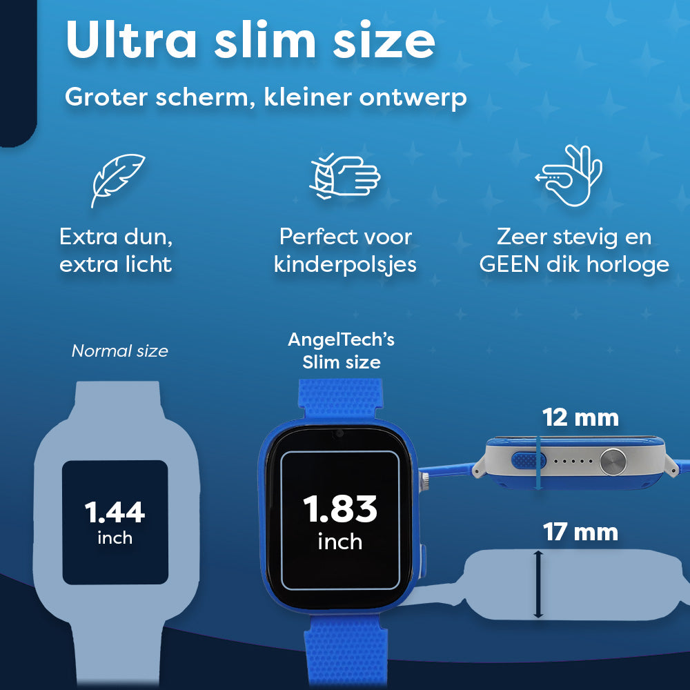 AngelTech Kinder SmartWatch Ultra Blauw