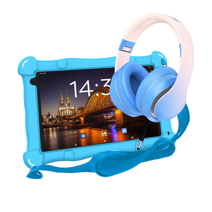 AngelTech Kinderpaket SLIM – Kindertablet + Kinderkopfhörer