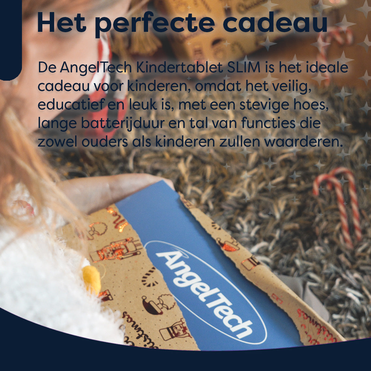 AngelTech Unterwegs-Paket SLIM – Kindertablet + Tablethalterung fürs Auto