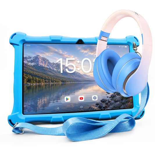AngelTech Kinderpakket XL - Kindertablet + Kinderkoptelefoon
