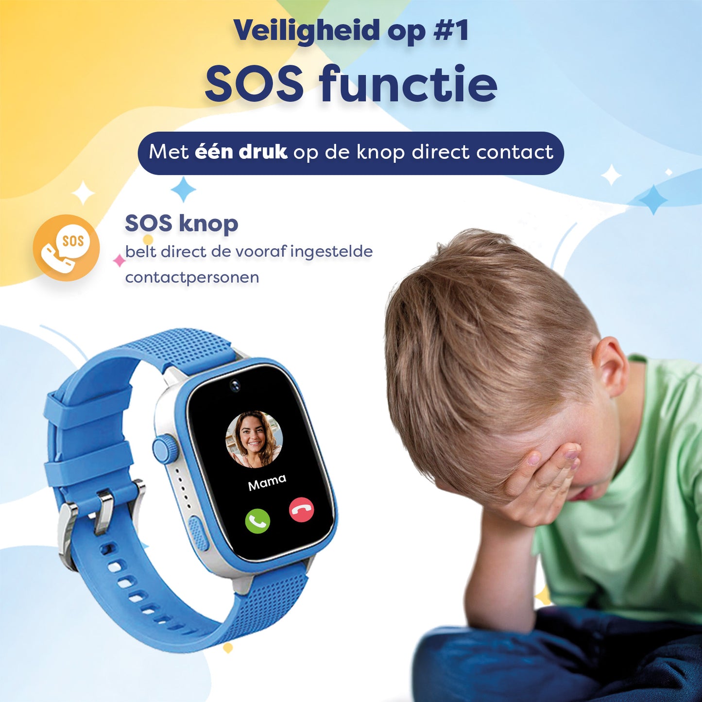 AngelTech Kinder SmartWatch Ultra Blauw