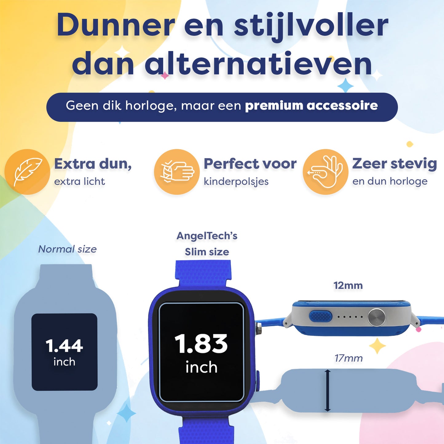 AngelTech Kinder SmartWatch Ultra Blauw