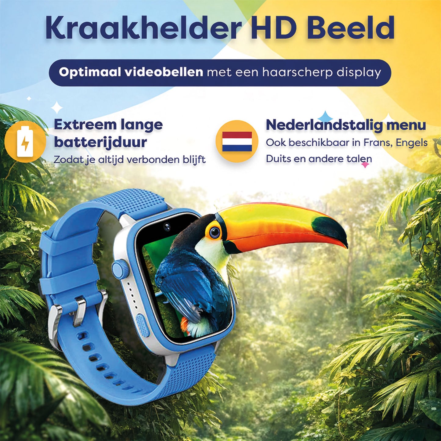 AngelTech Kinder SmartWatch Ultra Blauw