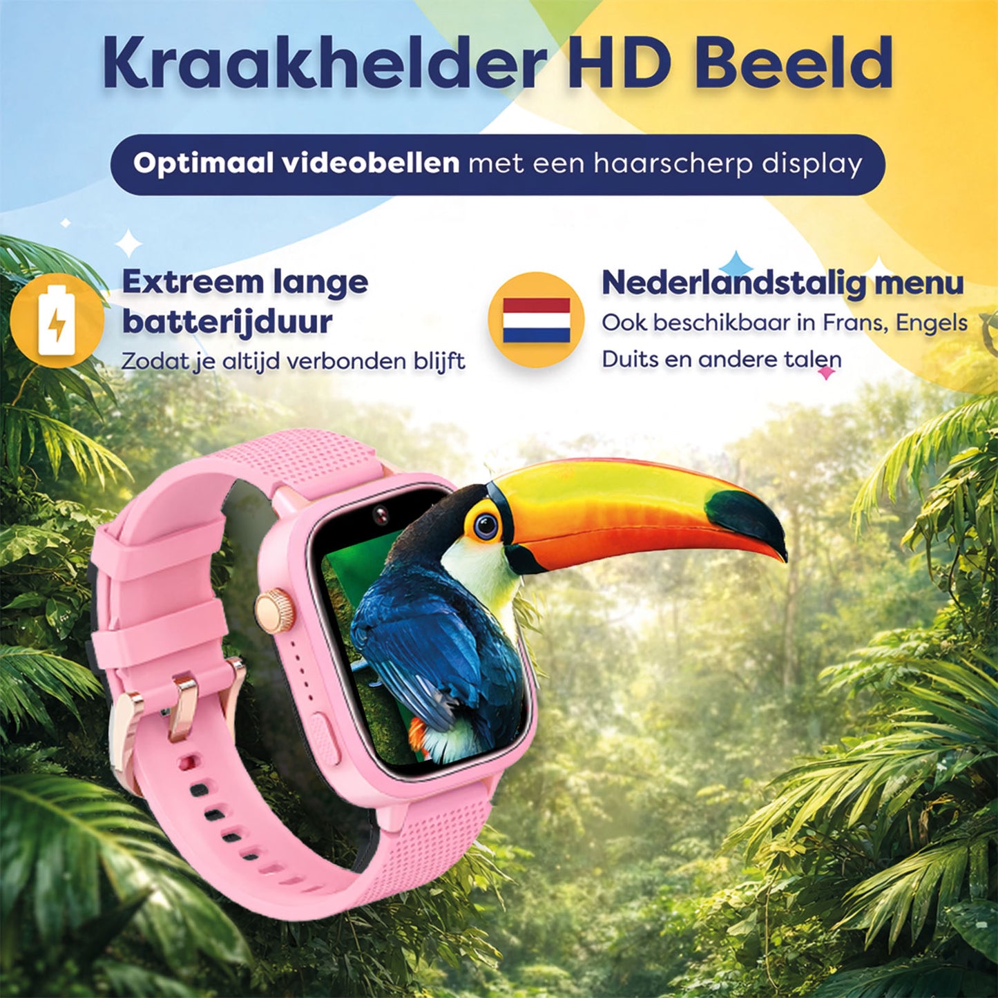 AngelTech Kinder-Smartwatch Ultra – Rosa