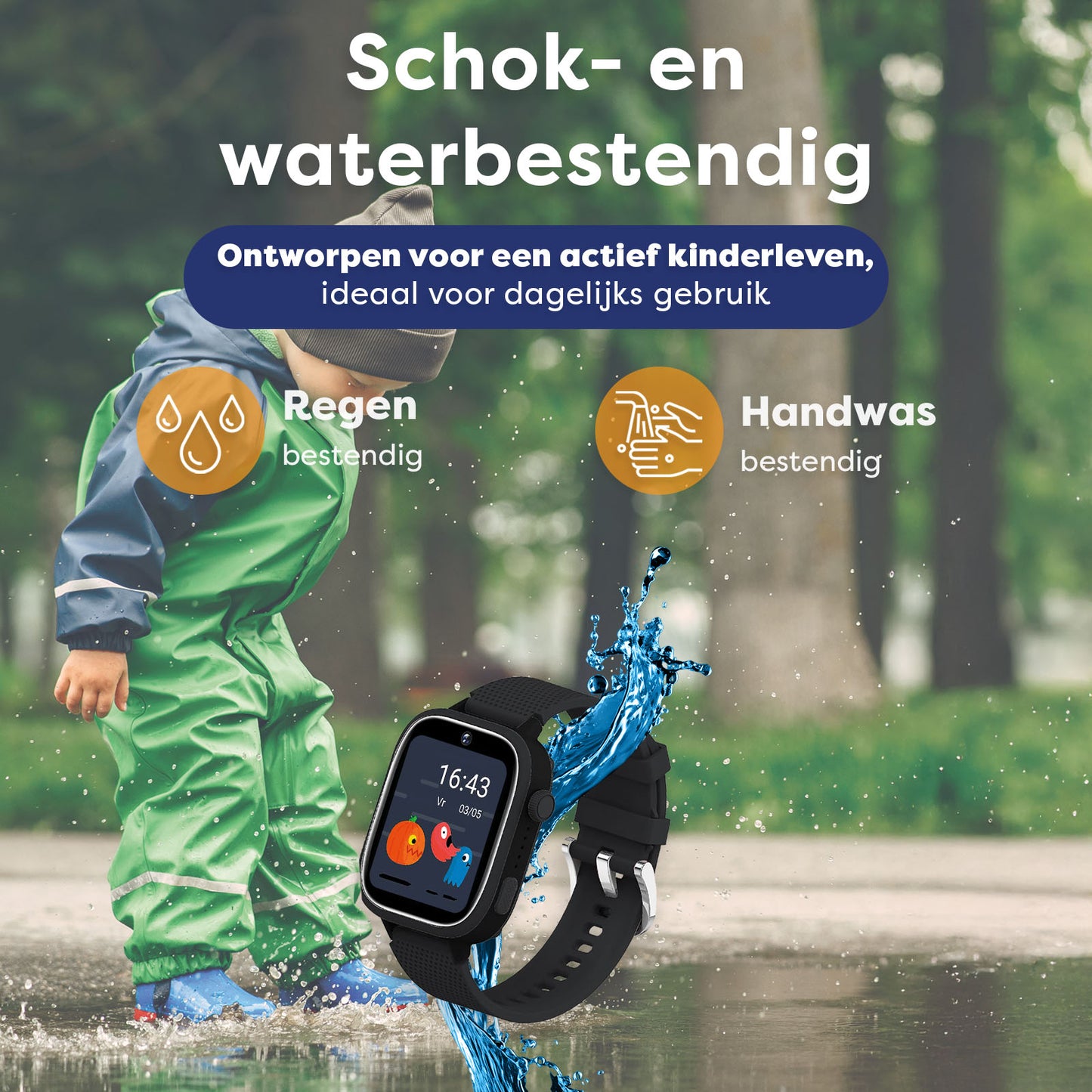 AngelTech Kinder SmartWatch Ultra Zwart