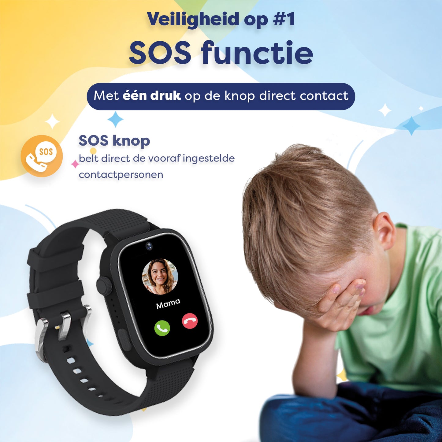 AngelTech Kinder SmartWatch Ultra Zwart