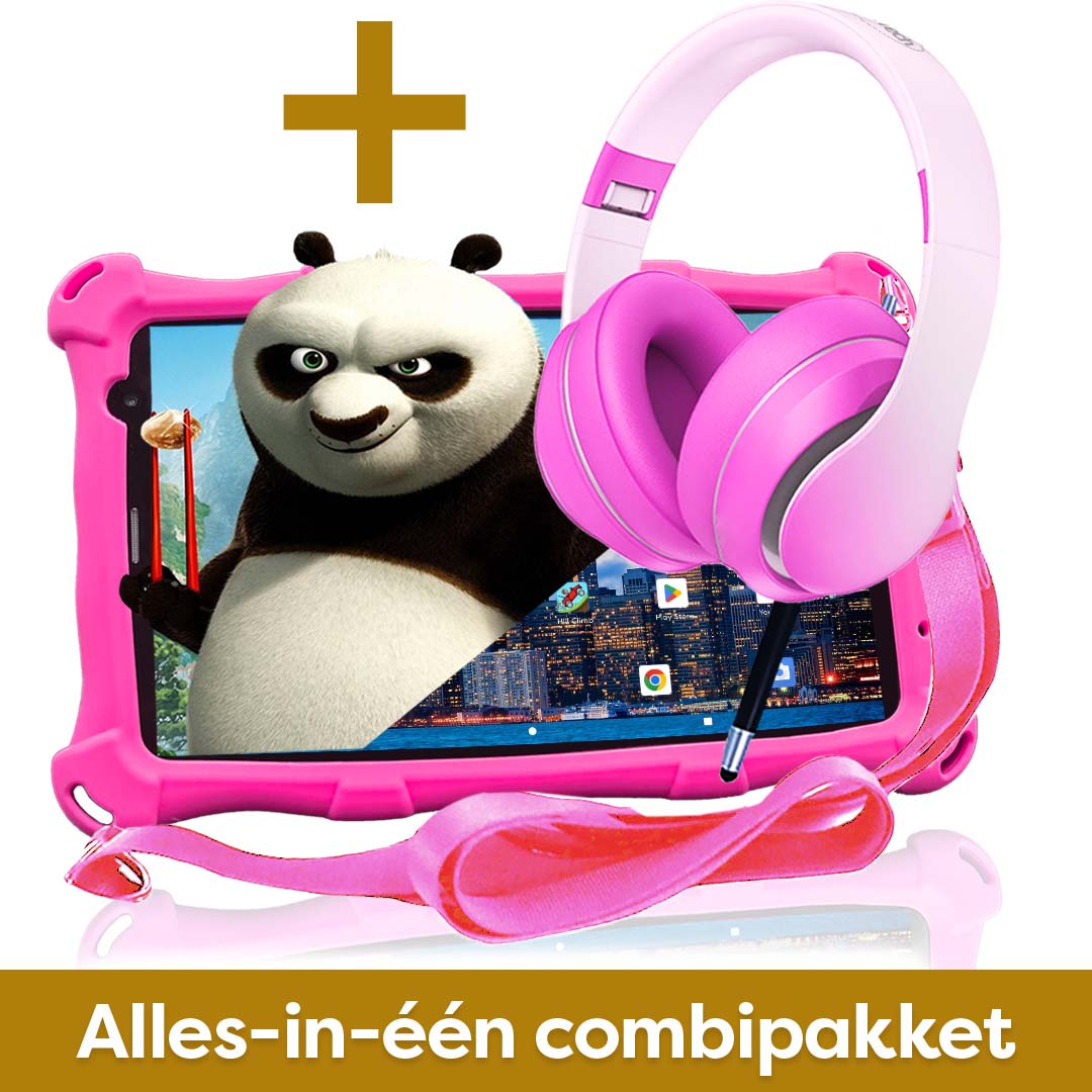 AngelTech Kinderpakket PRO MAX - Kindertablet + Kinderkoptelefoon