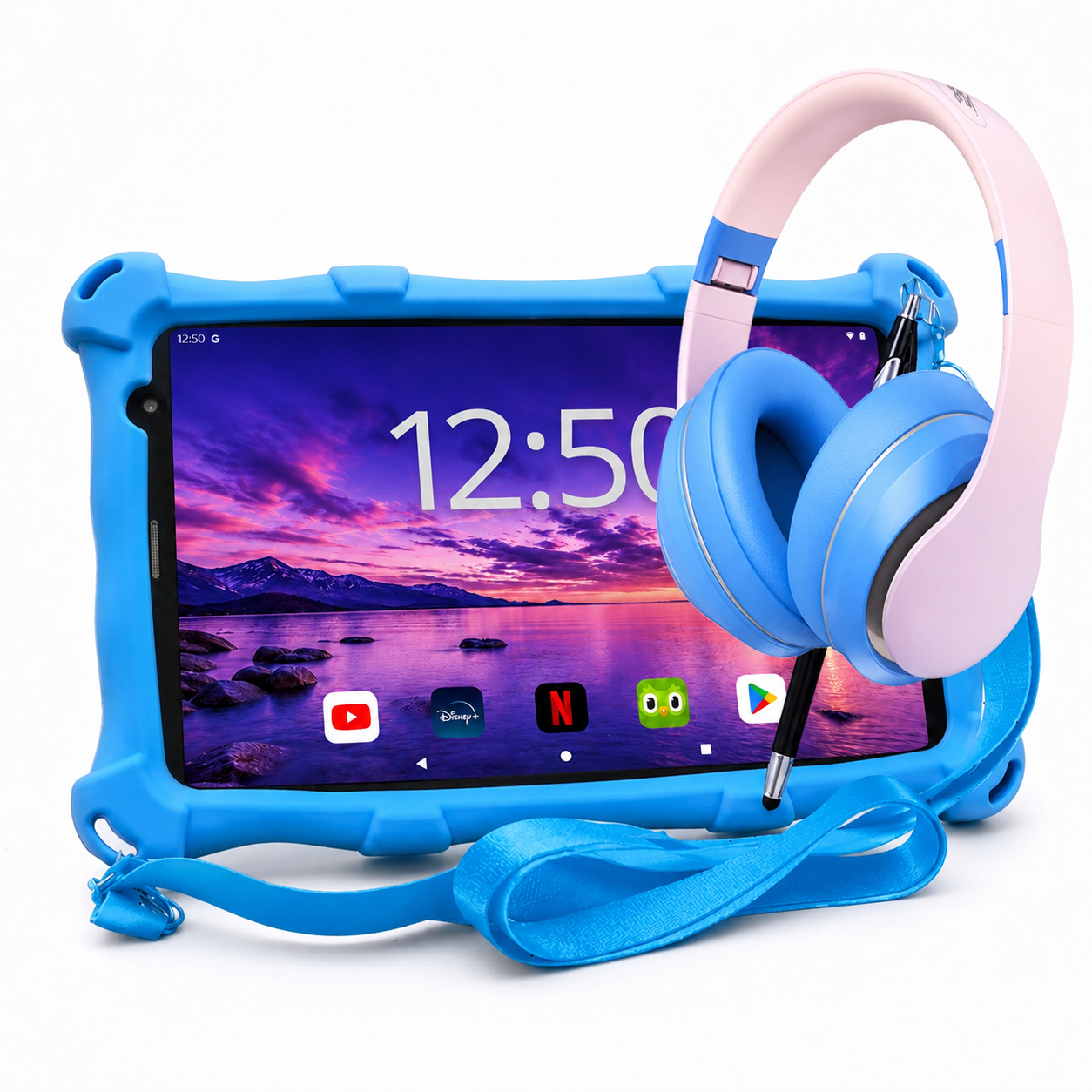 AngelTech Kinderpakket PRO MAX - Kindertablet + Kinderkoptelefoon