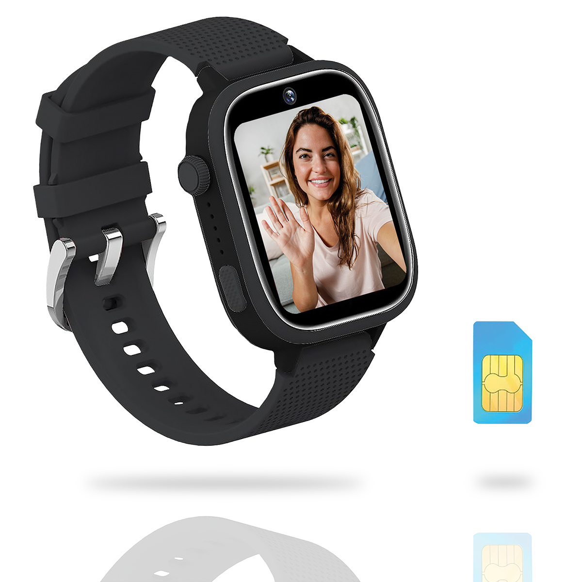 AngelTech Kinder SmartWatch Ultra Zwart