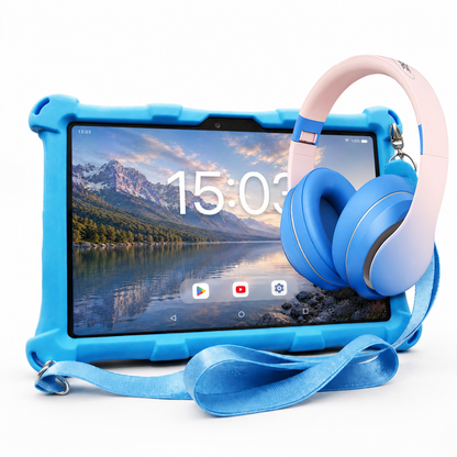 AngelTech Kinderpakket XL - Kindertablet + Kinderkoptelefoon