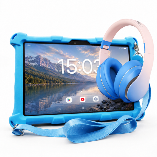 AngelTech Kinderpaket XL – Kindertablet + Kinderkopfhörer