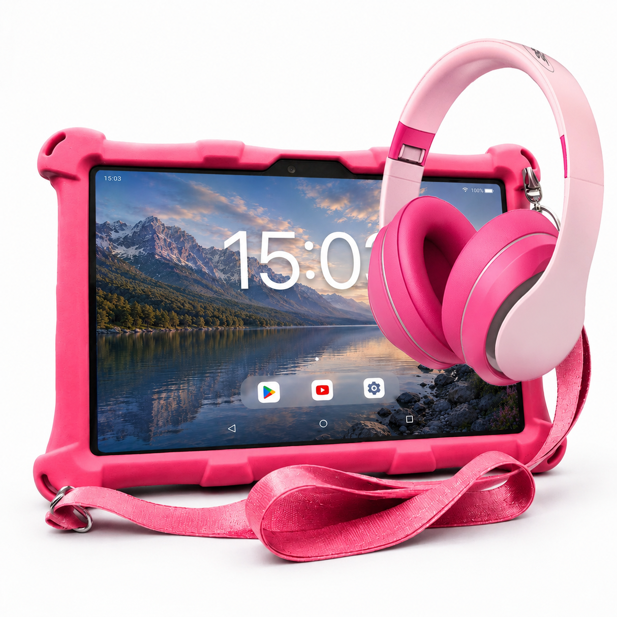 AngelTech Kinderpakket XL - Kindertablet + Kinderkoptelefoon