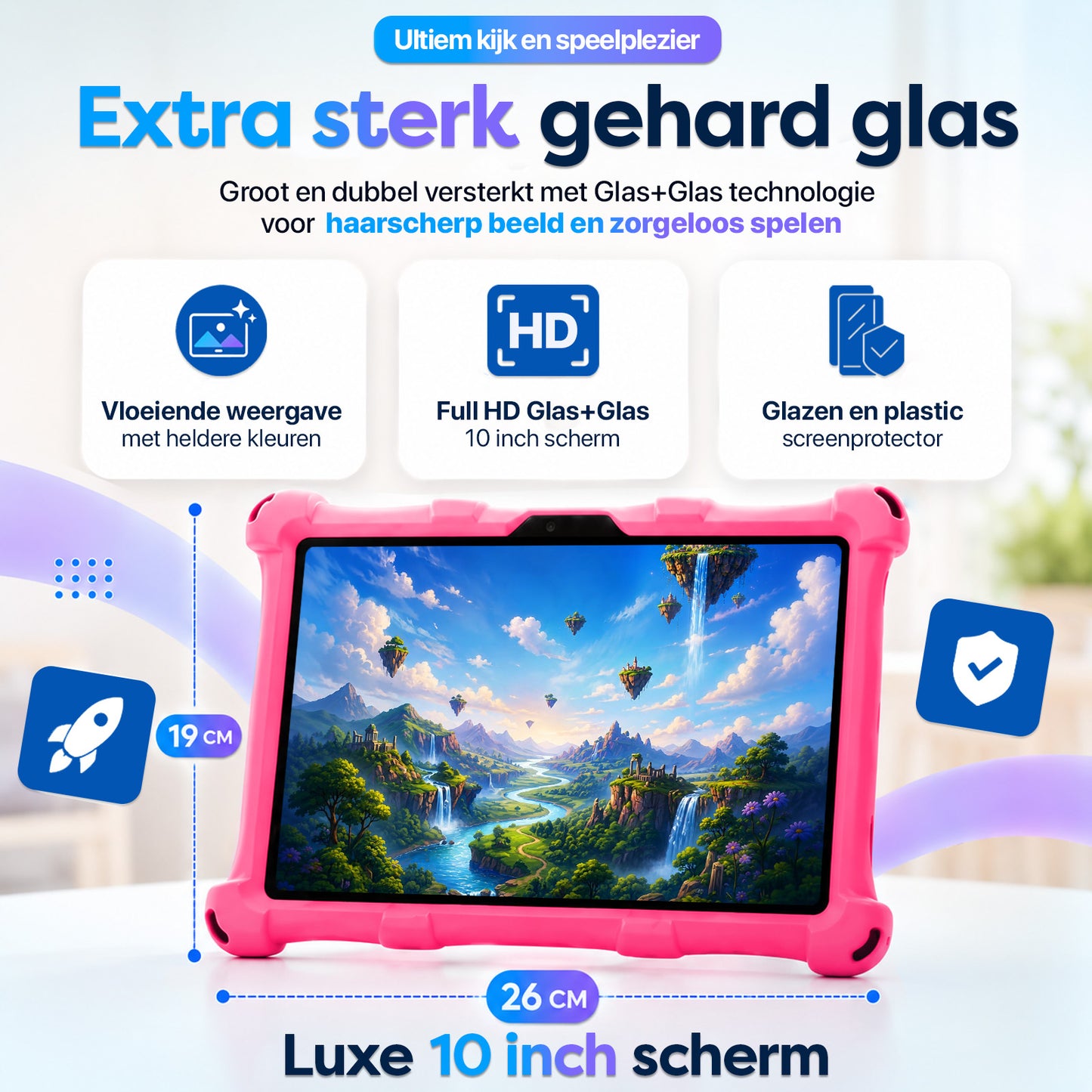 AngelTech Kinderpakket XL - Kindertablet + Kinderkoptelefoon